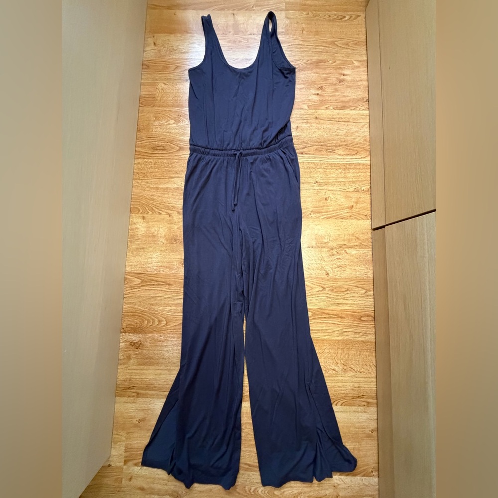 Athleta Dark Blue Sleeveless Jumpsuit Size 6